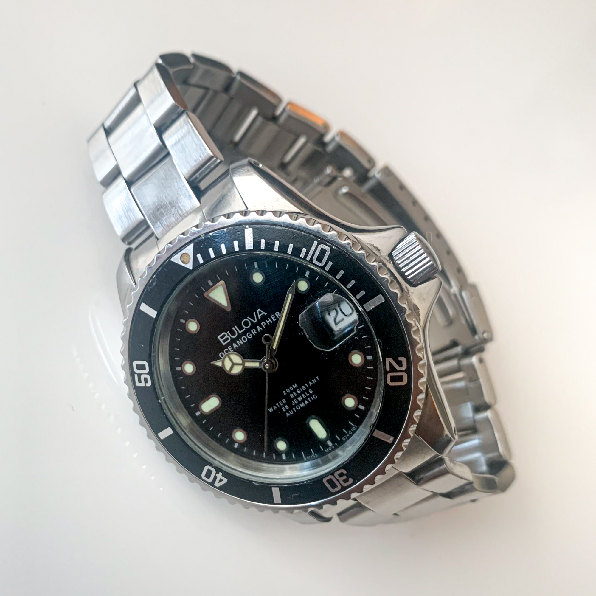 WTS Vintage Bulova Oceanographer 200m ETA 2824 2 Rolex Submariner