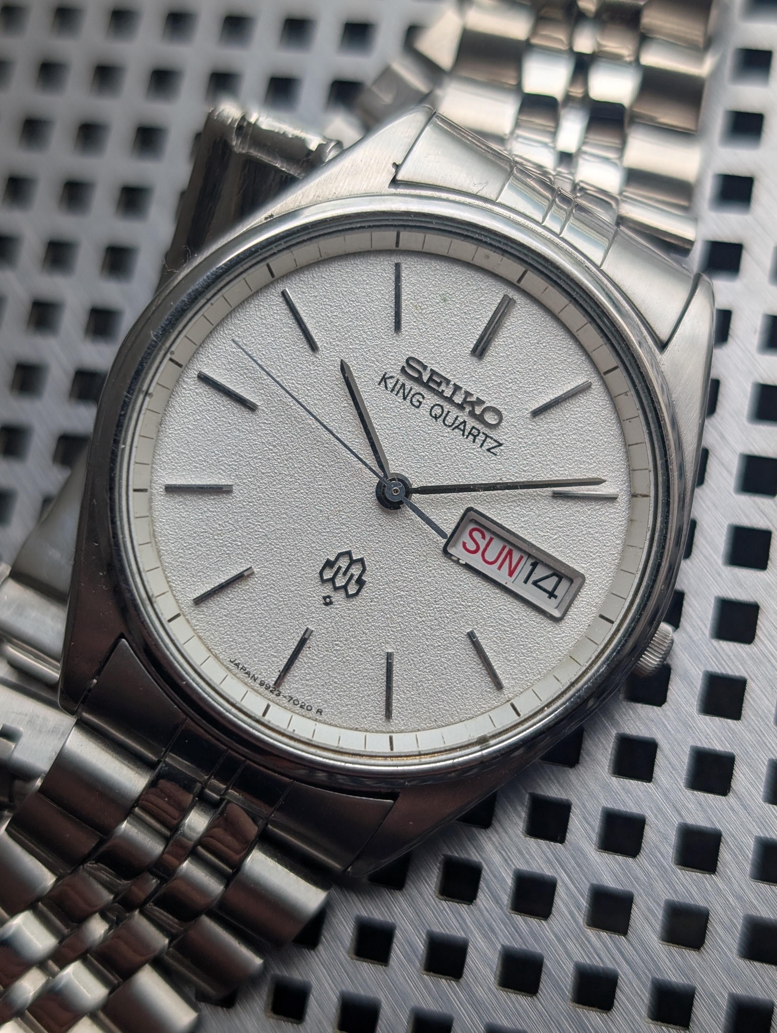 WTS] Seiko King Quartz 9923-7020, Twin Quartz, Sand Dial, Original