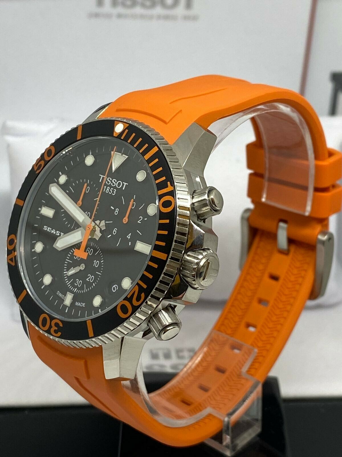 Tissot Seastar 1000 Chronograph Orange Strap T120.417.17.051.01