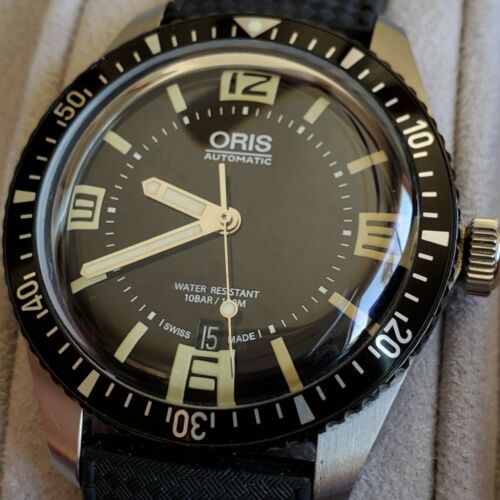 Oris Heritage Divers Rubber Strap Men s Watch 73377074064RS