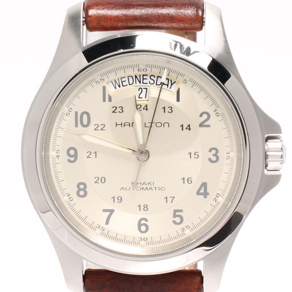 [used] Hamilton watch day date Khaki selfwinding watch H644550 men's