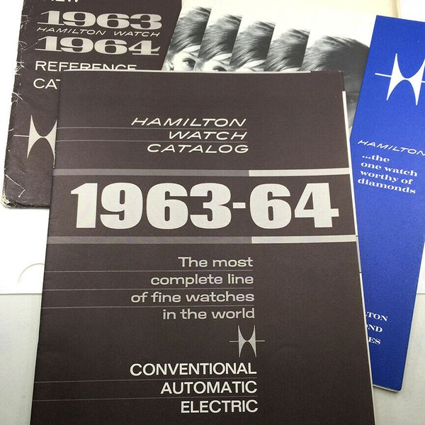 VINTAGE HAMILTON WATCH CATALOG 196364 ELECTRIC, POCKET, PACER