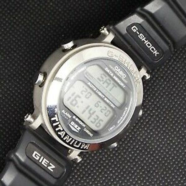 Rare CASIO Vintage Digital Watch G-SHOCK TITANIUM GIEZ 1549 GS-100