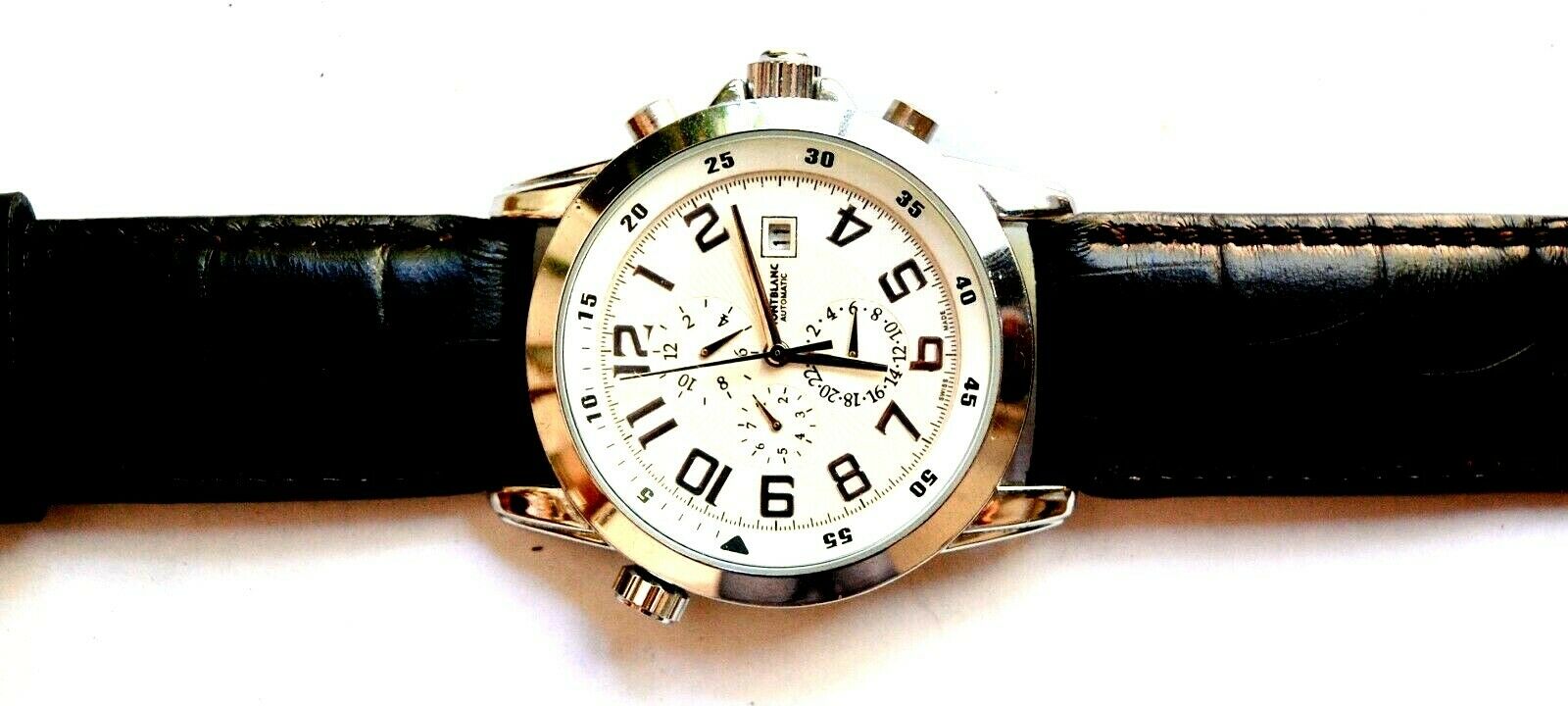 MENS MONTBLANC TIMEWALKER PL78948 CHRONOGRAPH STAINLESS WATCH | WatchCharts