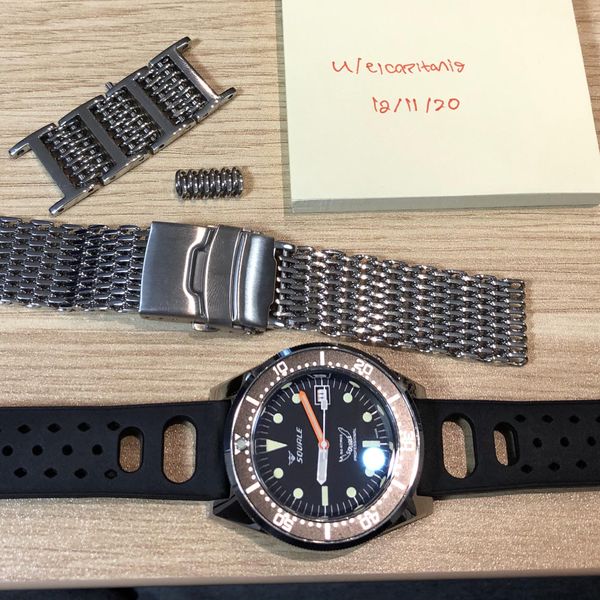 [WTS] REDUCED Squale 500 Meter 1521 Polished + Box/Papers + Mesh ...