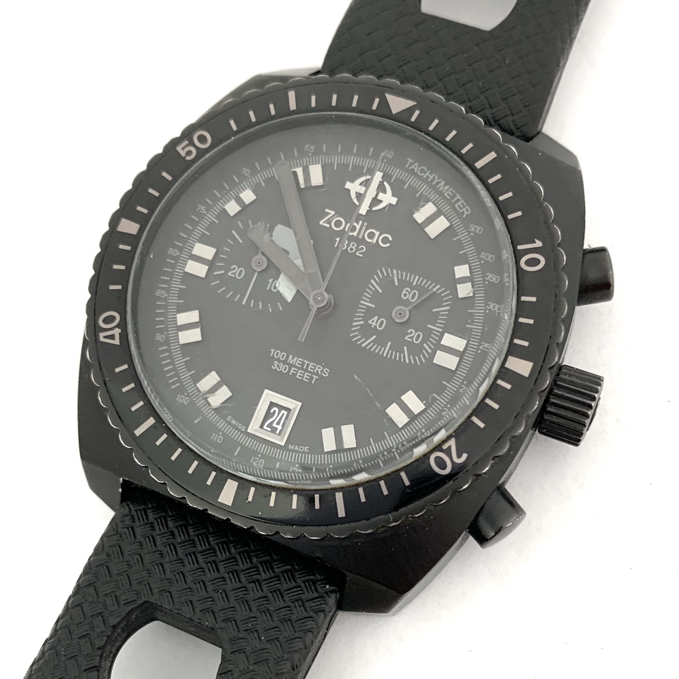 FS: RARE ZODIAC ZO2921 SEA DRAGON CHRONOGRAPH STEALTH VERSION
