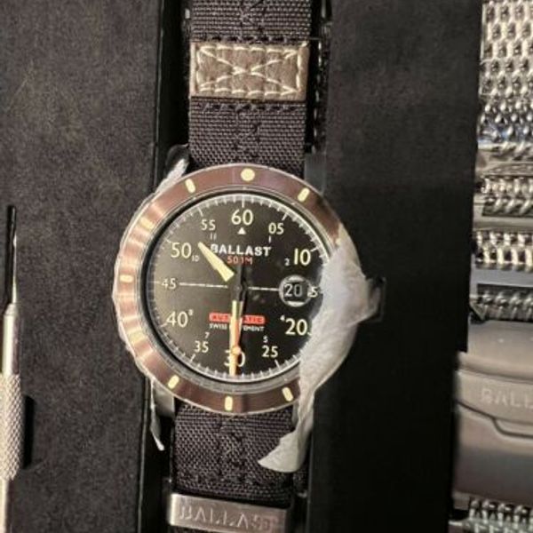 Ballast Perisher (Brass) Swiss Automatic Watch New In Box Auto