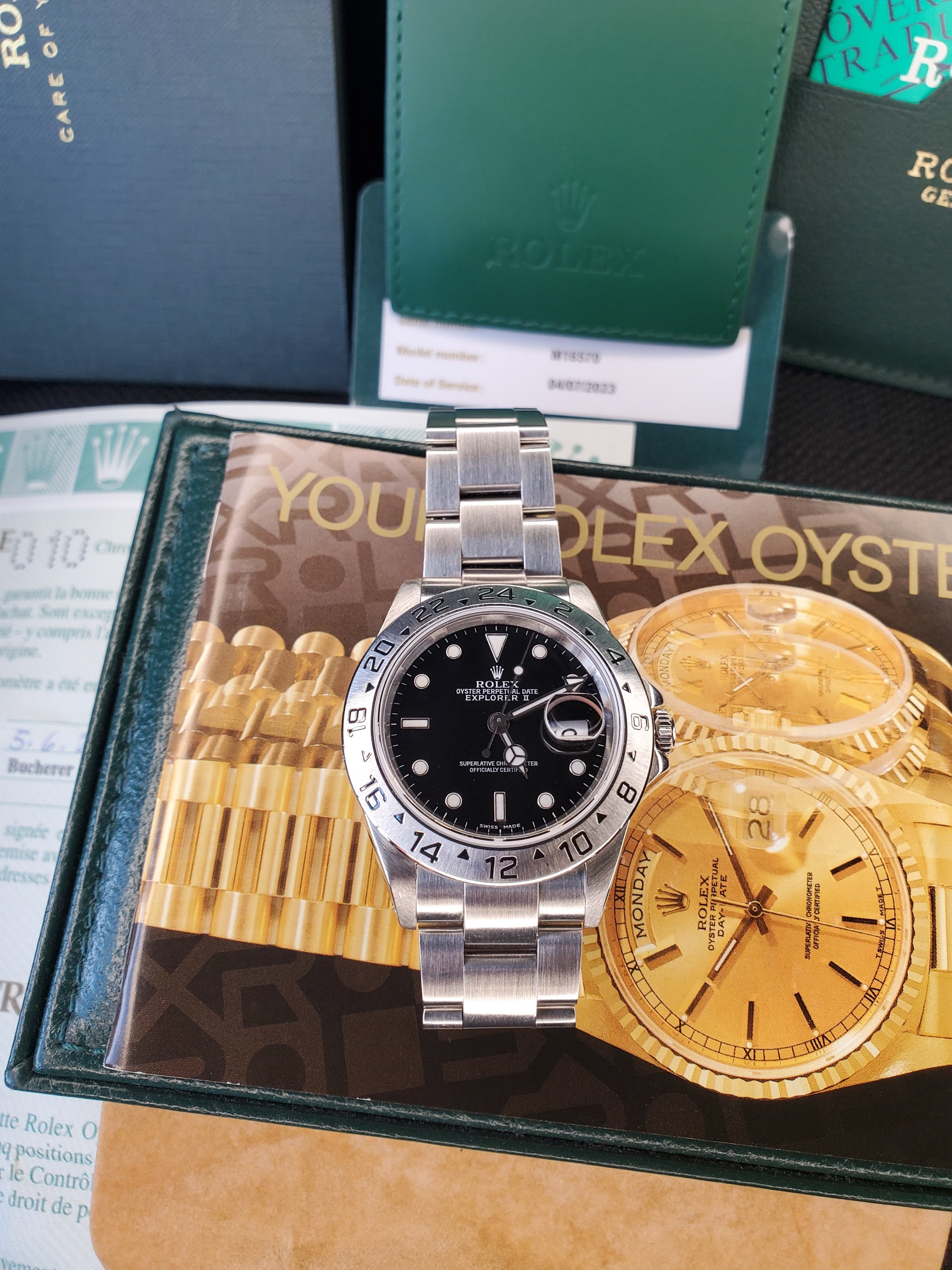 2000 Rolex Explorer II 1 owner serviced 2023 full kit