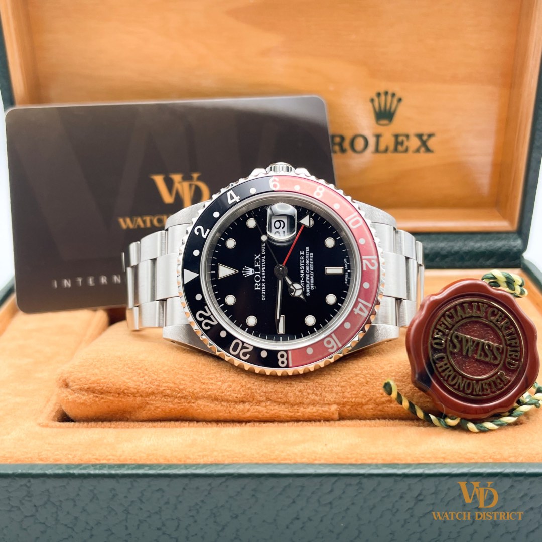 Dec 2023 Serviced Rolex GMT Master II Coke 16710 P Series