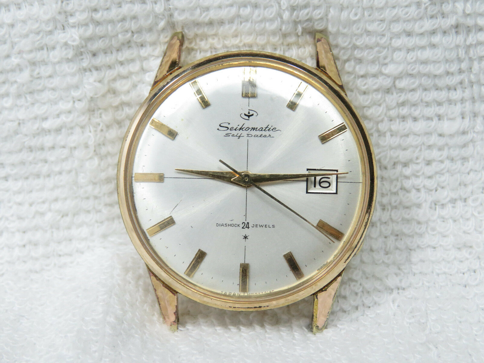 Vintage 1963 SEIKO seikomatic Self Dater 24 jewels watch 15022E