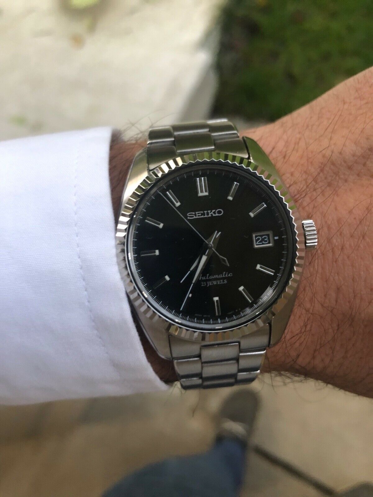 Seiko sarb033 fluted discount bezel