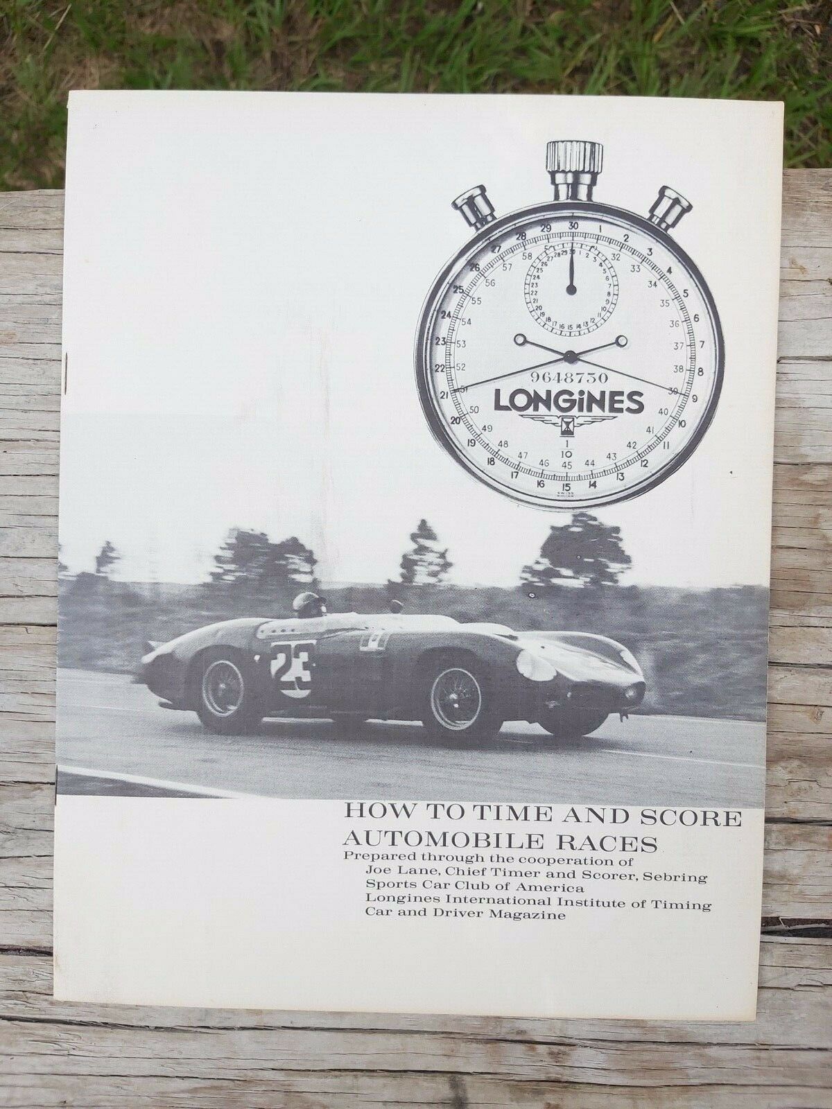 Longines timing automobile races guide Sebring rally stop watch