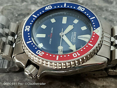 VINTAGE SEIKO DIVER 4205-0156 BLUE MOD AUTOMATIC