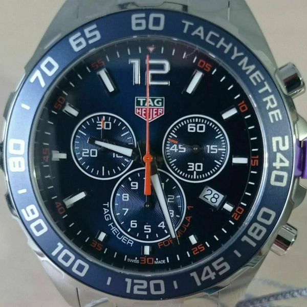 F1 Blue Tag Rf4 TAG Heuer Formula 1 F1 Blue Chronograph watch, Brand New / Unworn. RRP ...