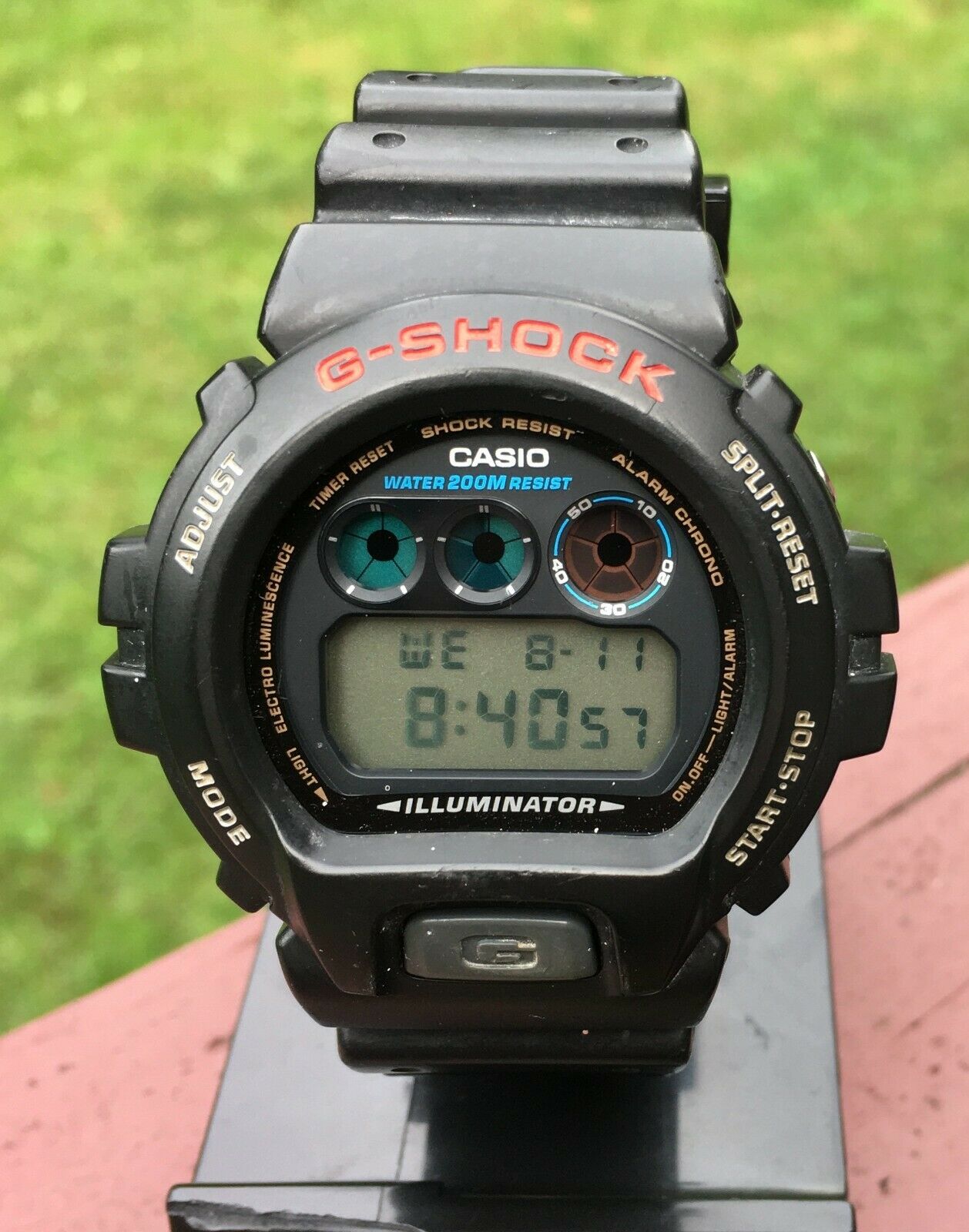 Vintage 90's Casio G-Shock DW-6900 Module 3230 New Battery! Super