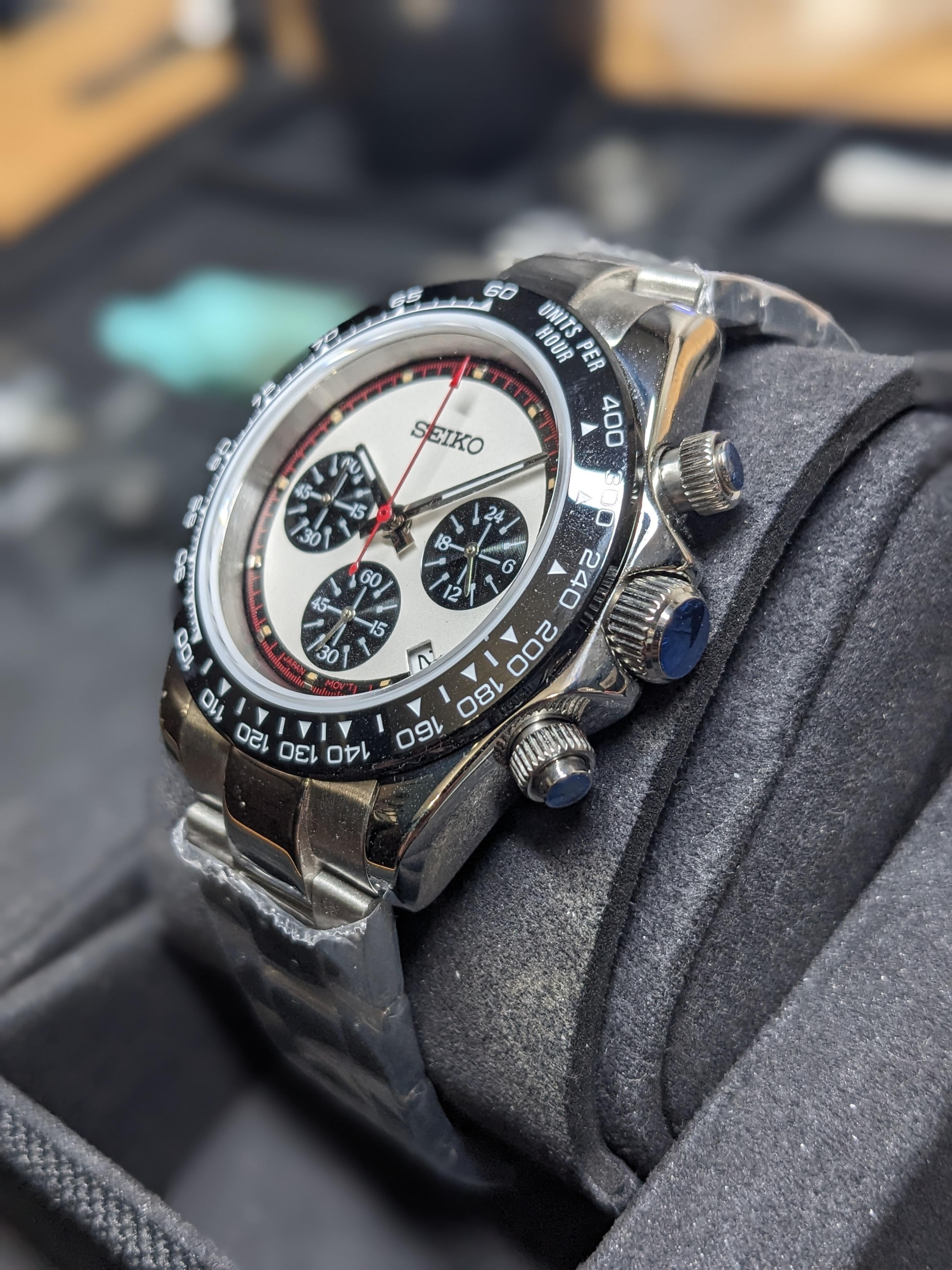 WTS] Custom Watch Mod: Vintage Panda Dial Chrono - Seiko VK63