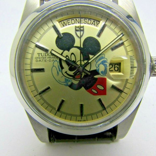 VINTAGE ROLEX TUDOR OYSTER PRINCE DAY DATE DISNEY MICKEY DIAL MEN
