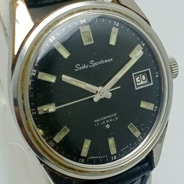 Vintage Seiko Sportsman 6602-9982 Manual Winding Men's Watch | WatchCharts