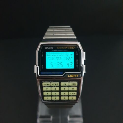 1992 CASIO DBC-1500 DATA BANK 150 VINTAGE DIGITAL CALCULATOR