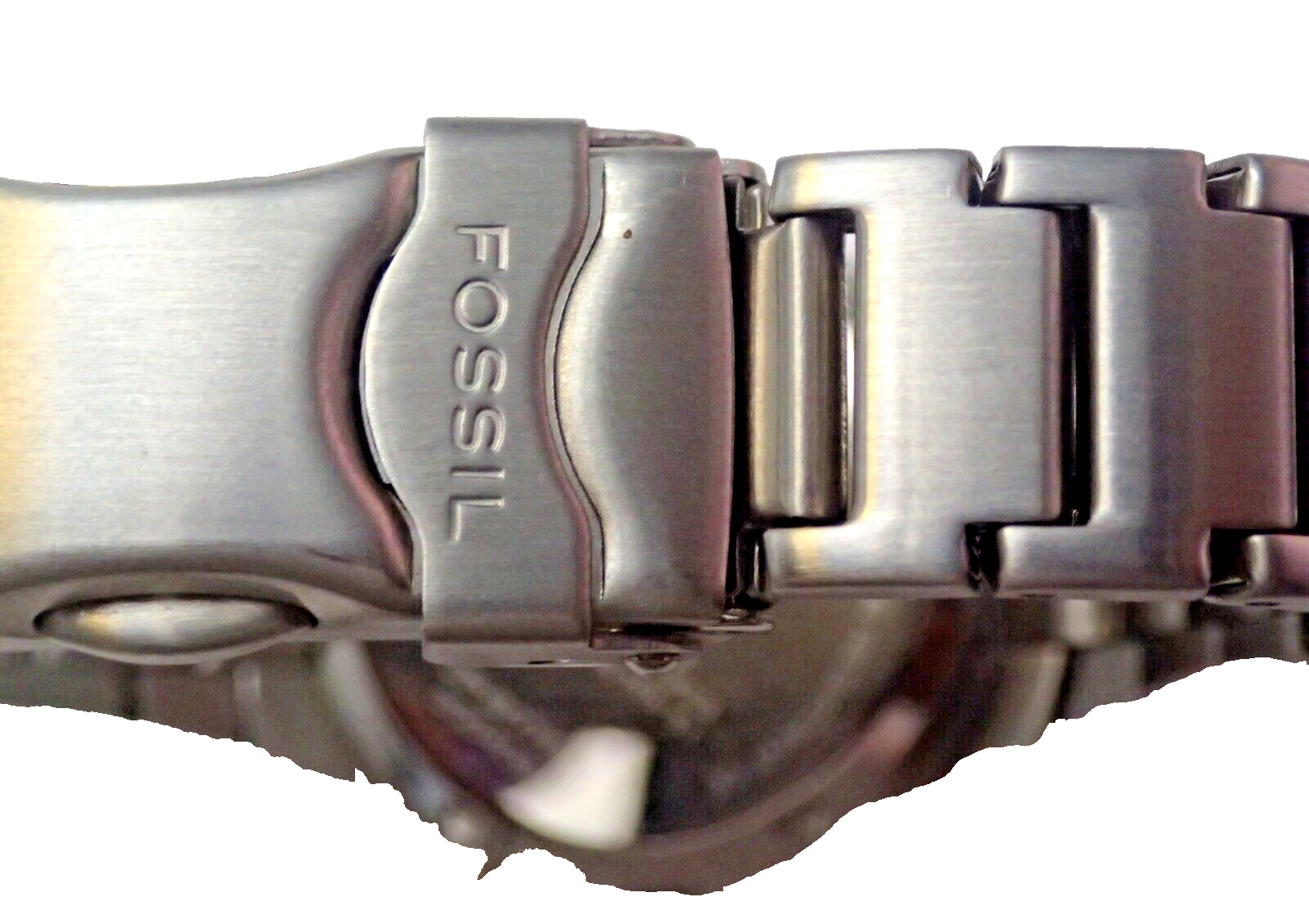 FOSSIL BIG TIC JR-8078 All SS Quartz Unisex Wristwatch 