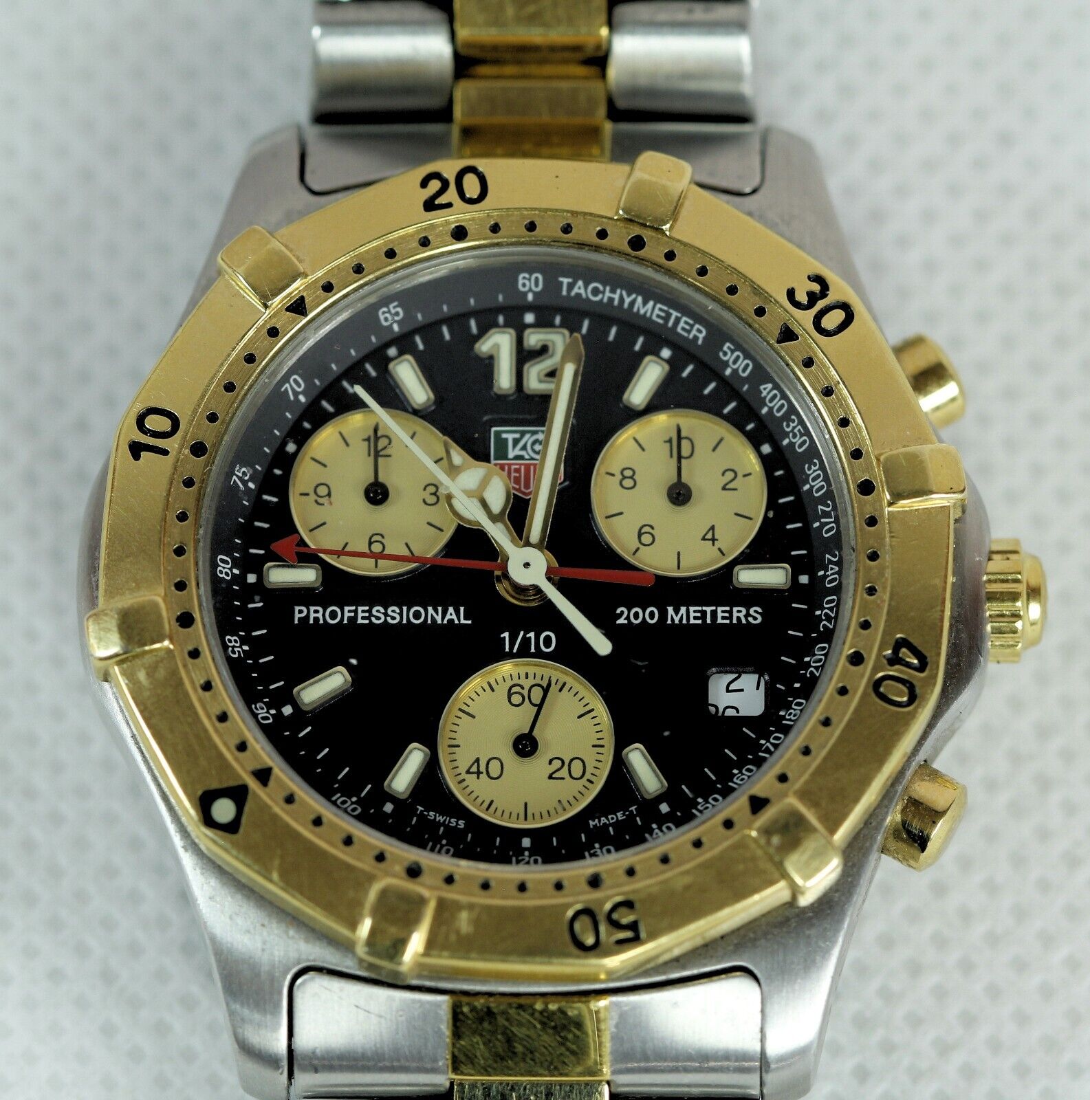 TAG HEUER 2000 classic CHRONOGRAPH professional 200m Two Tone