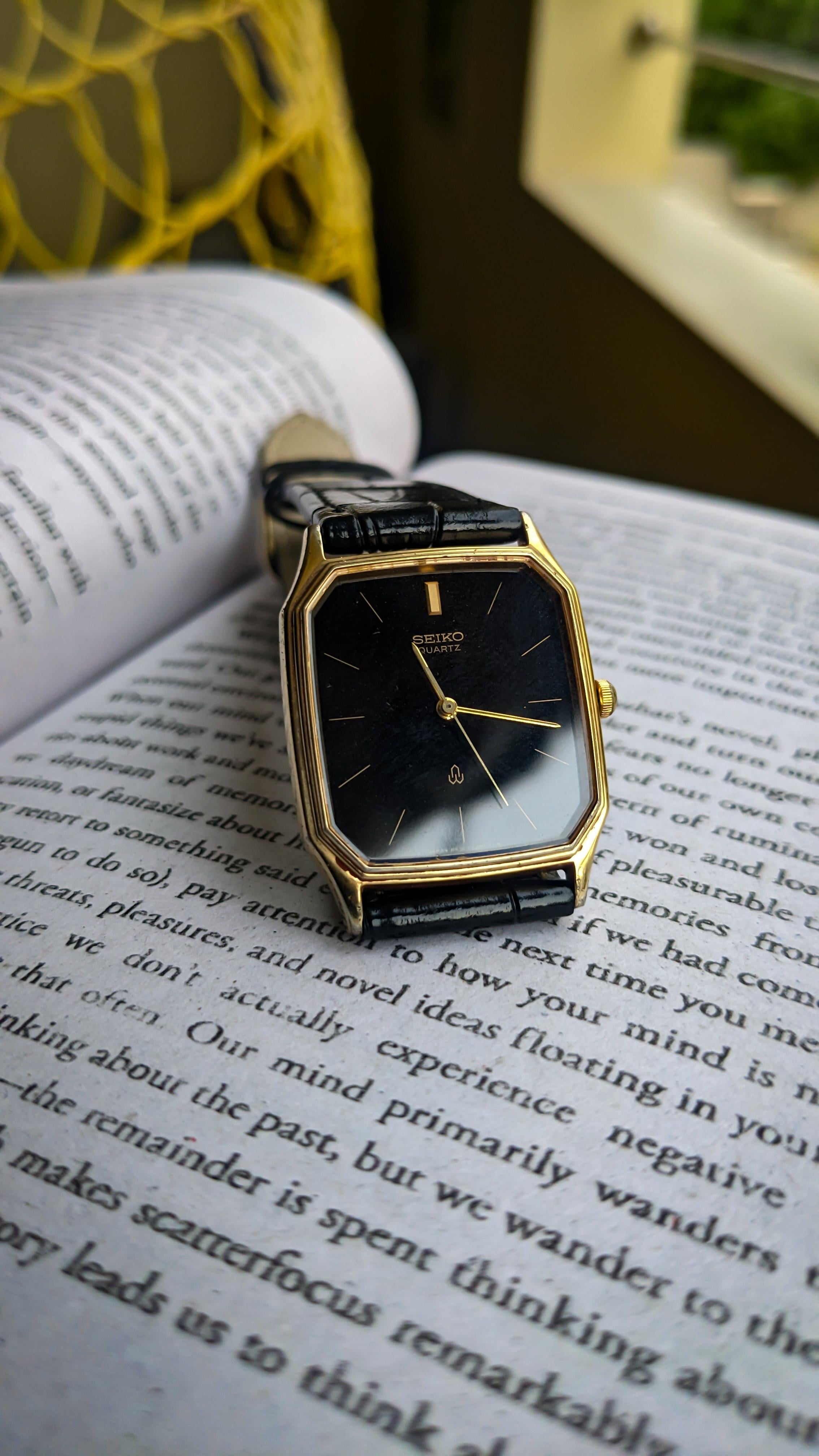 WTS] 1990's Seiko Black Gold Tank watch 6431 5150 japanese made