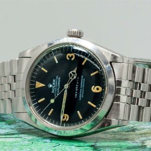 Rare Rolex Tiffany Co 1965 Explorer 1016 Model Mens Watch Museum
