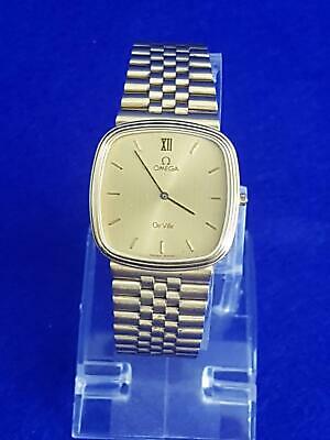 Smart 1982 Omega Deville 1377 Quartz Wristwatch w 10K Rolled Gold