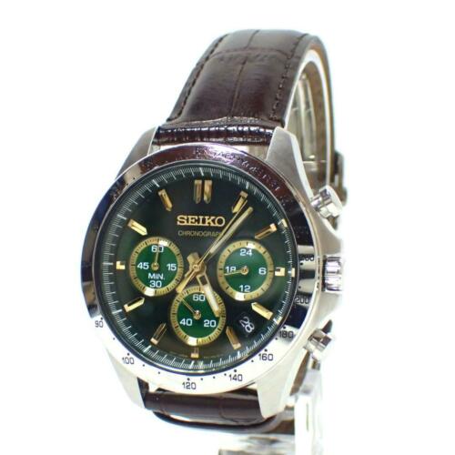 Men's Seiko Watch A925 8T63-00D0 Chronograph Date Green Dial Quartz wl463 |  WatchCharts
