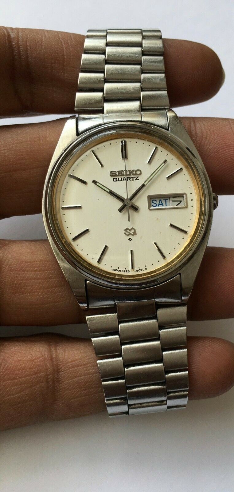 Vintage Seiko Quartz Watch 8223-8019 Japan 4 Jewels 8223A Water