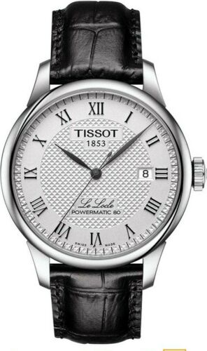 Tissot Men s Le Locle Stainless Steel Dress Watch Black