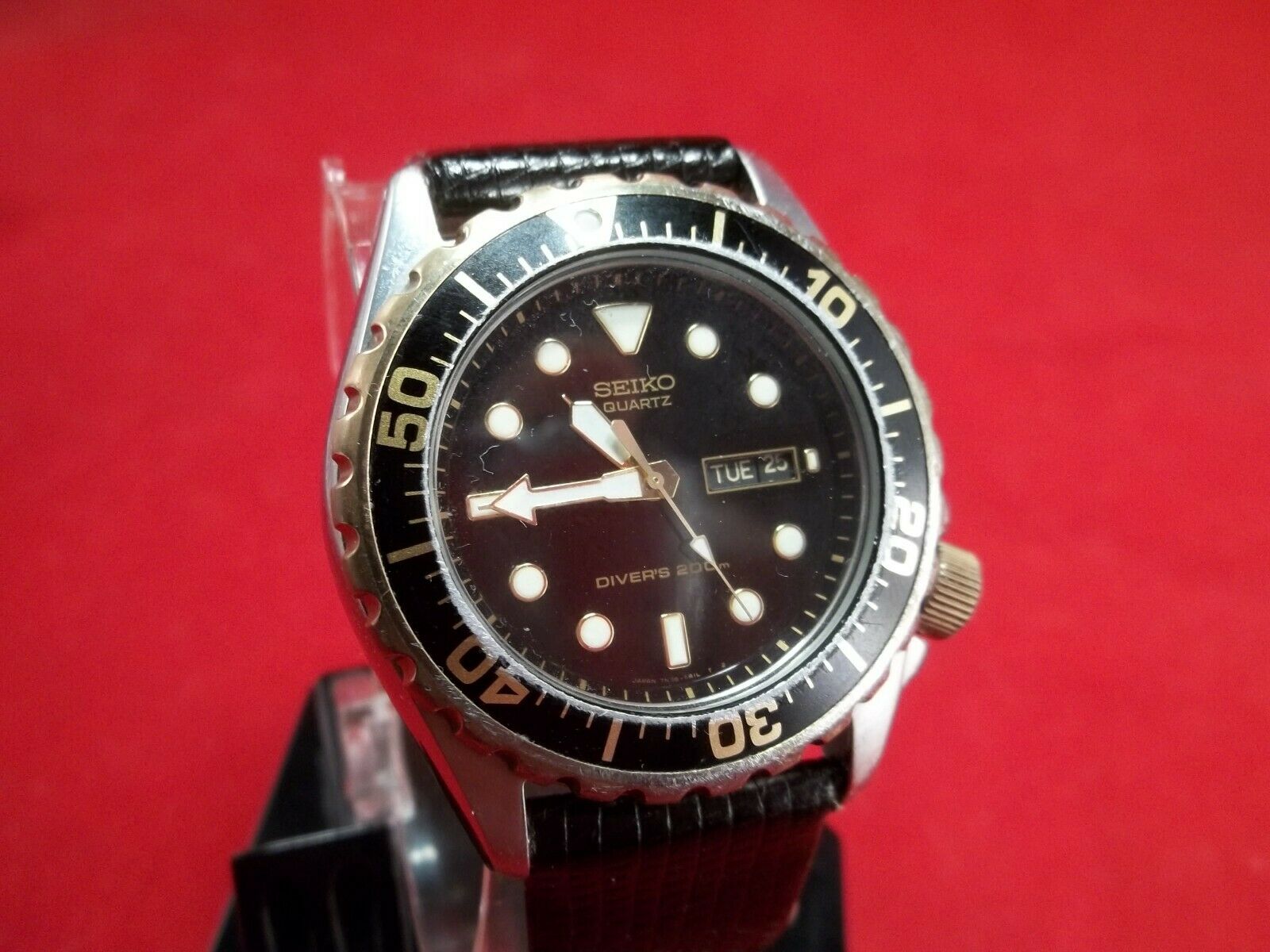 SEIKO SCUBA DIVERS 200M 7N36 6A29 ROTATING BEZEL BRITE LUMINOUS