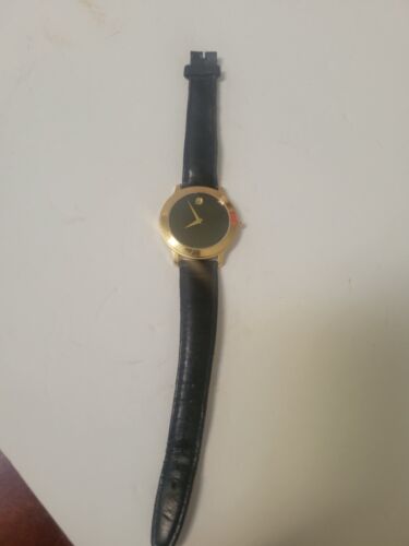 MOVADO 87-E4-0844 deals Swiss Quartz Gold Tone Wrist Watch