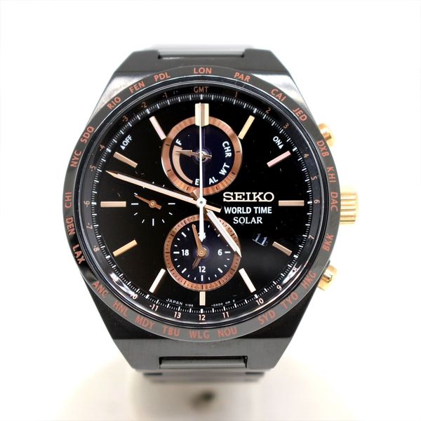 SEIKO Seiko Men's Watch World Time Solar SBPJ039 v195 World Time