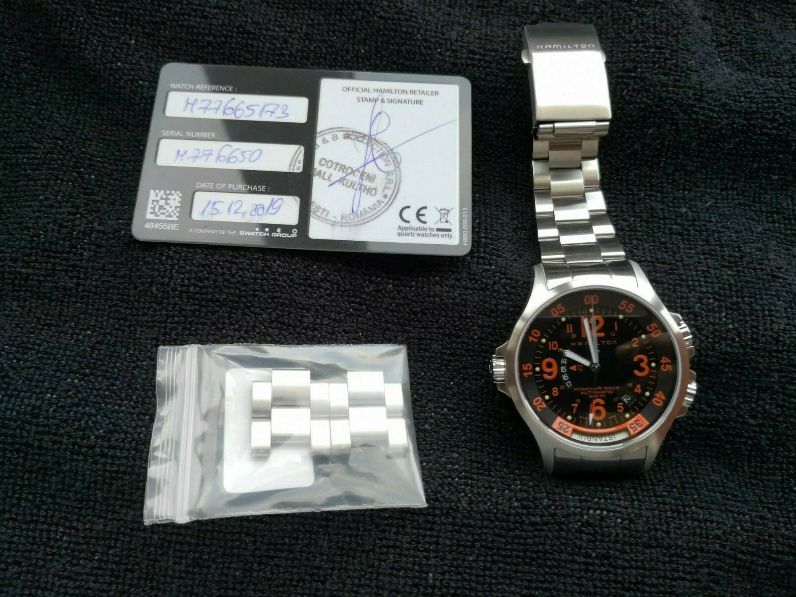 Hamilton Khaki Aviation GMT Air Race Men s Automatic Watch H77665173 WatchCharts Marketplace