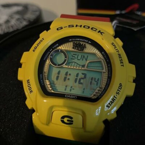 In4mation x Casio G-Shock GLX-6900XA-9JR One Love Rasta yellow