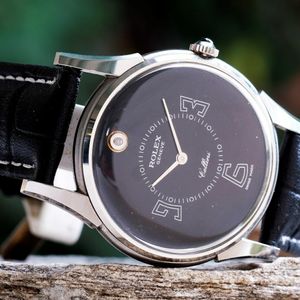 Rolex Cellini Caliber 1601 Movement Mens Watch Nos Stainless Steel Case Recased Watchcharts