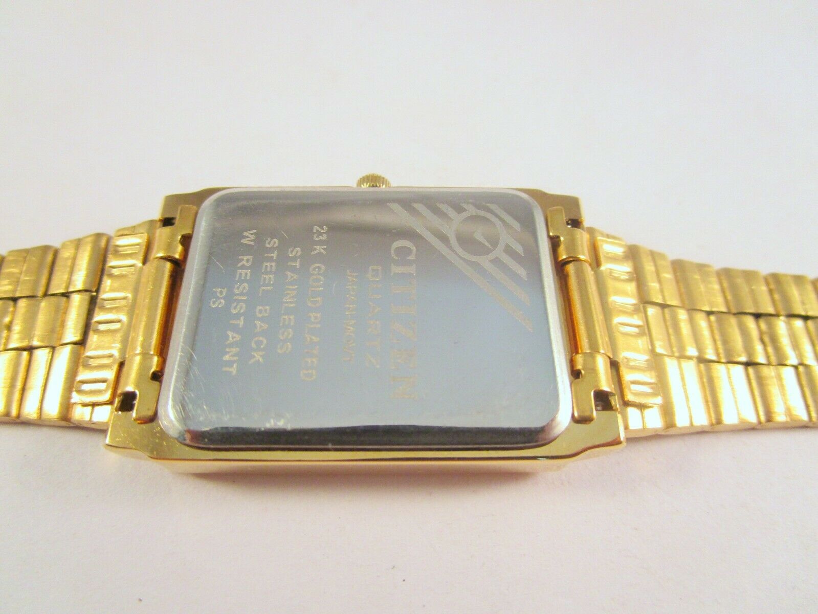 Citizen quartz japan hot sale movt 23k gold plated