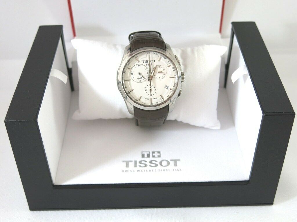 Couturier GMT White Dial Men s Tissot T035439A Quartz Watch