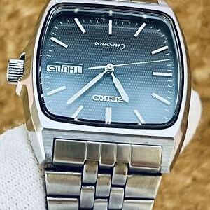 Seiko Chronos 5H23-5110 Vintage 1990 Stainless Steel Day