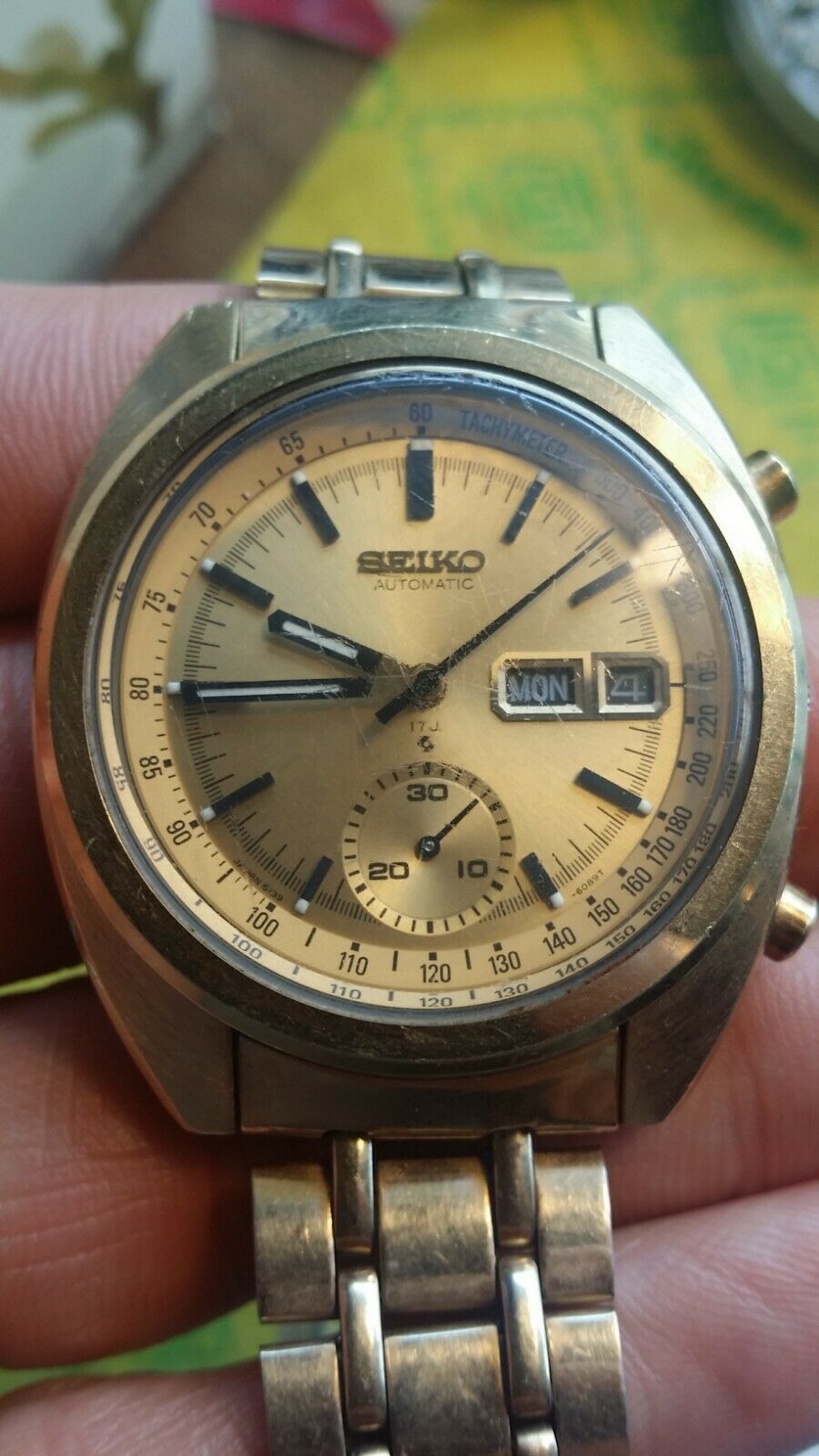 Vintage Seiko 6139 - 6015 Chronograph Automatic watch 17jewels day / date  pogue | WatchCharts