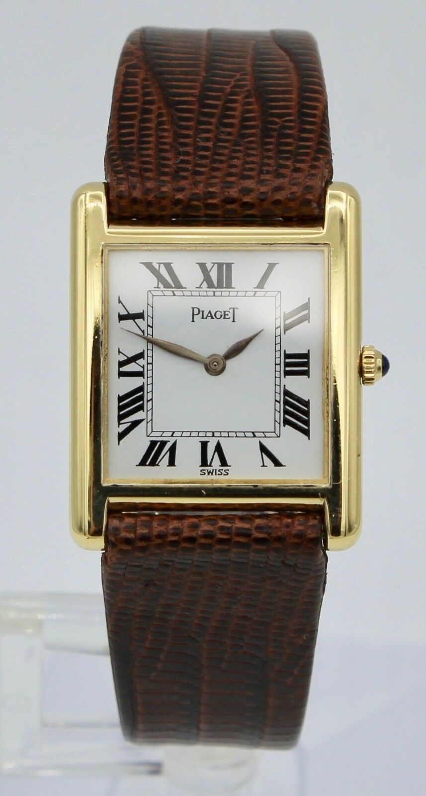 Vintage 18k Gold Piaget Tank Watch Men s Mechanical Hand Wind Ref