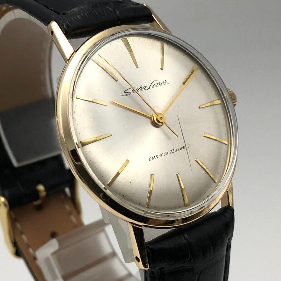 SEIKO Liner 23JEWELS 手巻き腕時計 14K GOLDジャンク Vintage 1961 SEIKO LINER J14069 Hand-winding 14K GOLD FILLED
