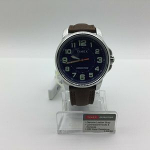 Timex Men's Expedition Field TW4B16000 Silver Leather Luminous 