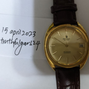 WTS Universal Geneve Gilt Shadow Automatic Gold Plated 35mm