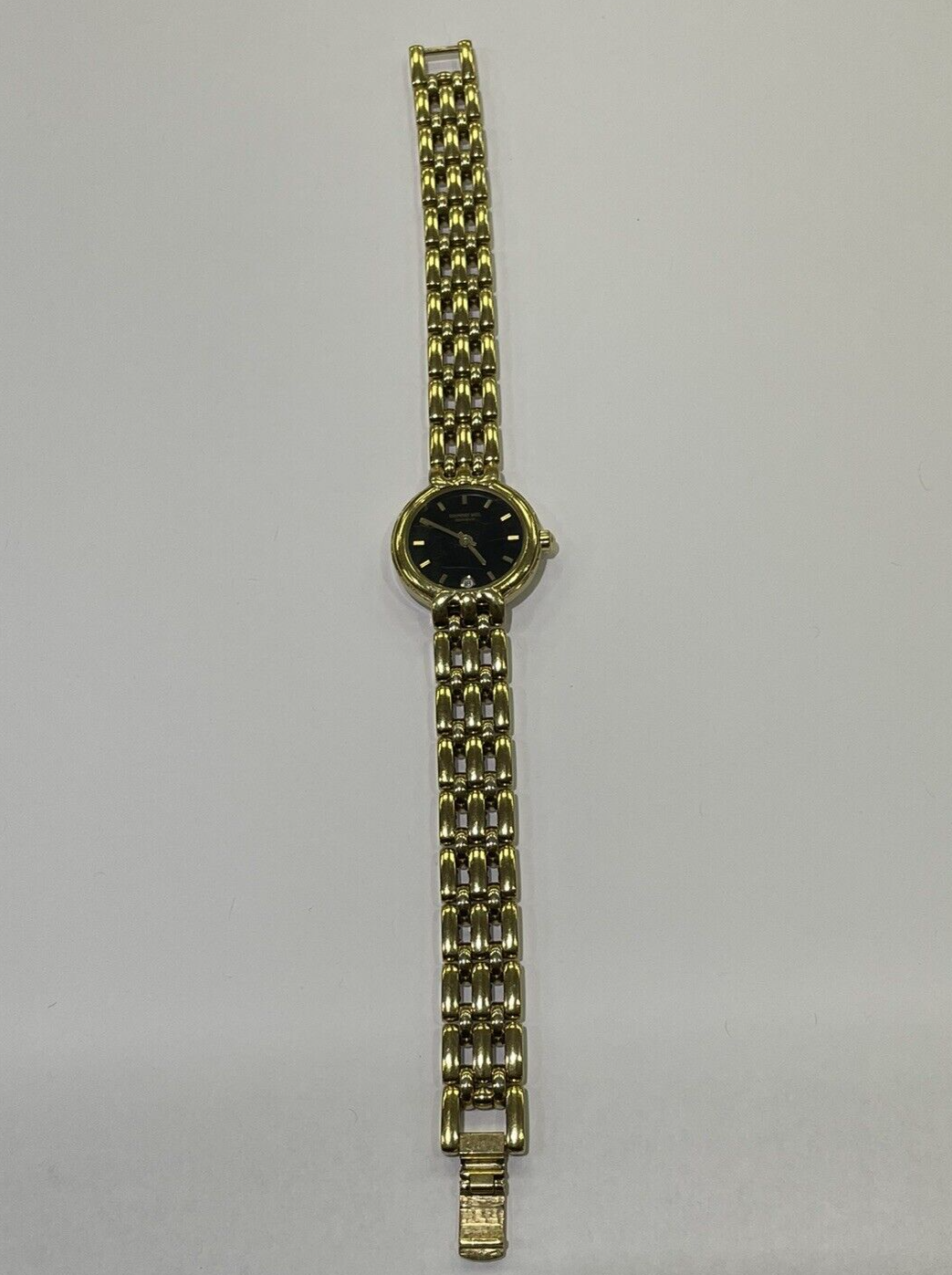 Raymond Weil 9938 18k Gold Electroplated 10m Date Ladies Watch