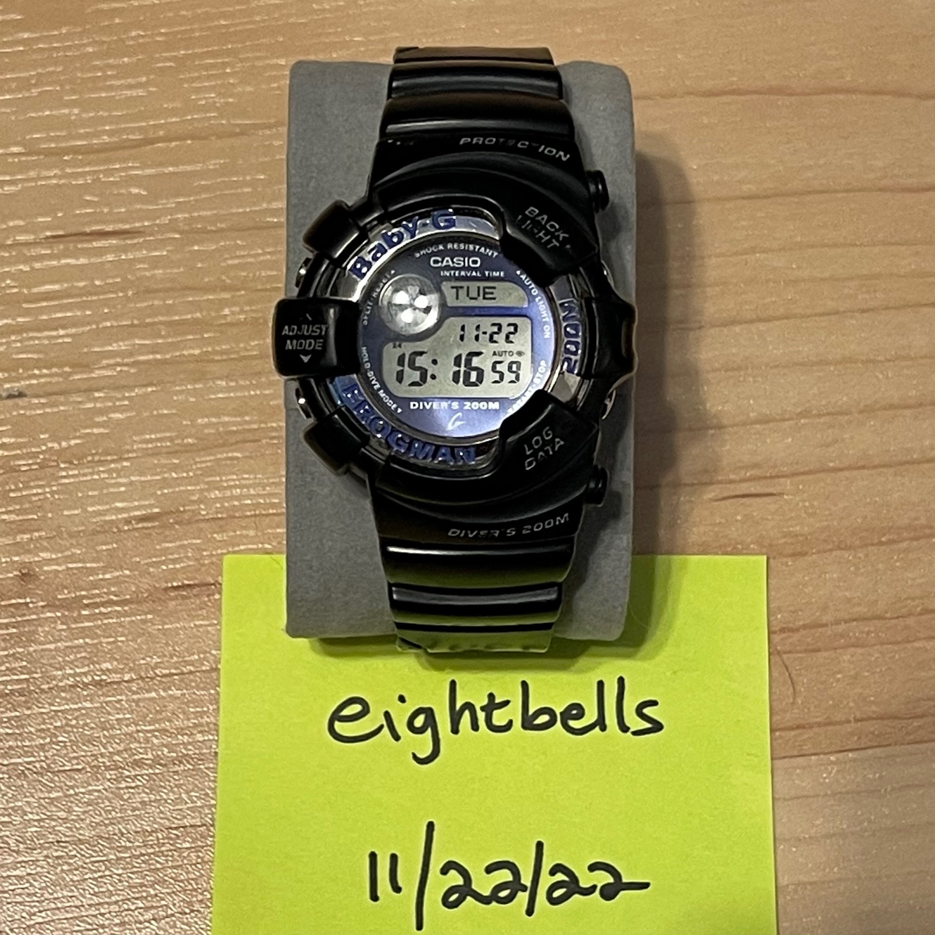 WTS] Casio G-Shock Baby-G Frogman BGW-100 Black Blue Digital Watch 