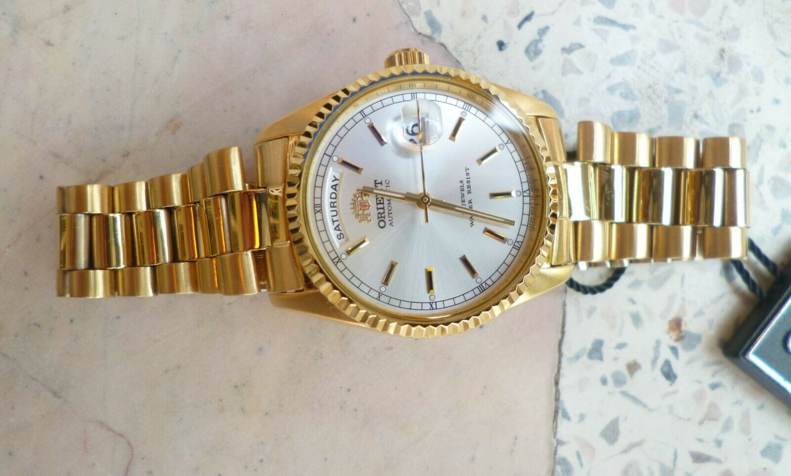 orient day date gold