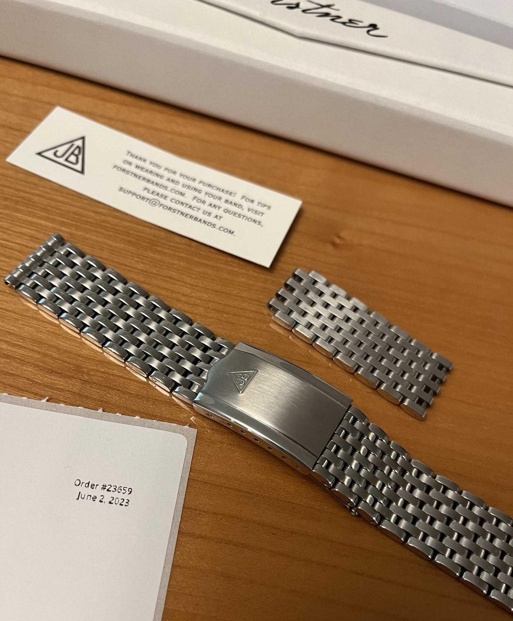 WTS] Forstner 18mm 9-Row Beads of Rice Bracelet 316L