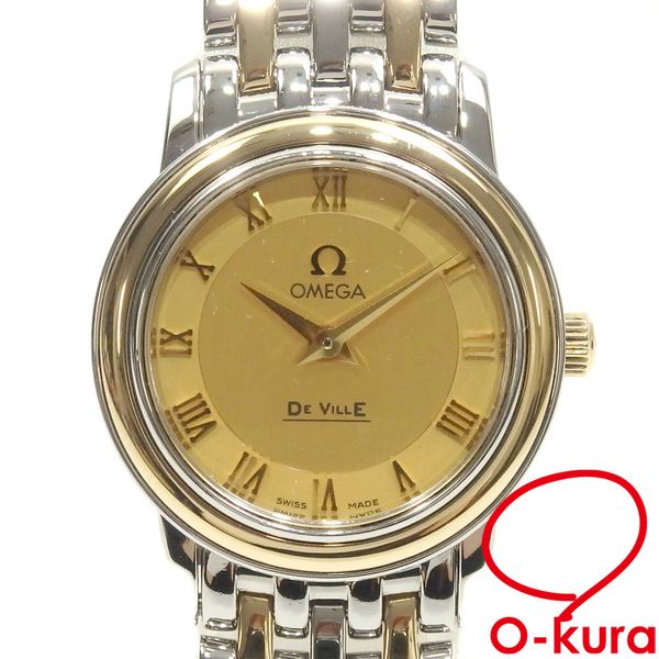 [Used] Omega Watch Devil Ladies Quartz YG SS 4370.12 Batterypowered